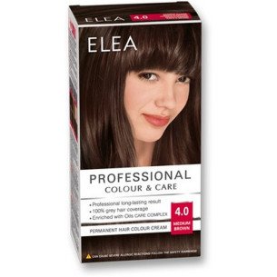 ELEA Боя за коса "Elea Professional Colour & Care" - № 4/0 Средно кафяв ELEA Боя за коса "Elea Professional Colour & Care" - № 4/0 Средно кафяв
