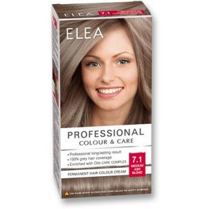 ELEA Боя за коса "Elea Professional Colour & Care" - № 7/1 Средно пепелно рус ELEA Боя за коса "Elea Professional Colour & Care" - № 7/1 Средно пепелно рус