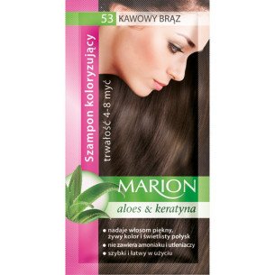 Marion Шампоан оцветител 53 кафеникаво кестеняво / coffee brown ( 6 бр в кутия )