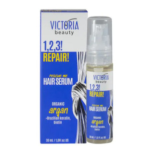 Victoria Beauty 1,2,3! REPAIR! Серум за увредена коса с арган Victoria Beauty 1,2,3! REPAIR! Серум за увредена коса с арган