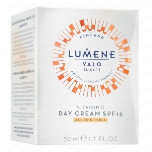 Lumene Valo Дневен крем с витамин C за блясък и сияние SPF 15 - 50мл Lumene Valo Дневен крем с витамин C за блясък и сияние SPF 15 - 50мл