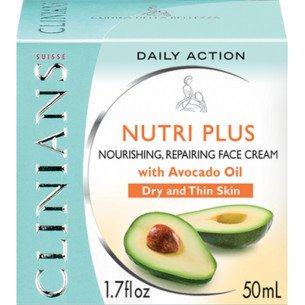 Clinians Nutri Plus Комбиниран подхранващ крем за лице с авокадо Clinians Nutri Plus Комбиниран подхранващ крем за лице с авокадо