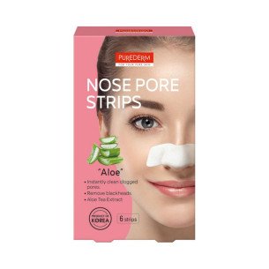 Purederm Лепенки за почистване на нос Алое 6 броя Purederm Лепенки за почистване на нос Алое 6 броя