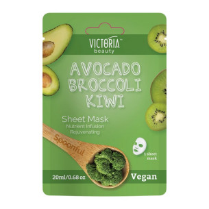 Victoria Beauty Шийт маска с авокадо, киви и броколи Victoria Beauty Шийт маска с авокадо, киви и броколи