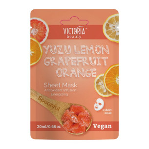 Victoria Beauty Шийт маска с лимон юзу, грейпфрут и портокал Victoria Beauty Шийт маска с лимон юзу, грейпфрут и портокал