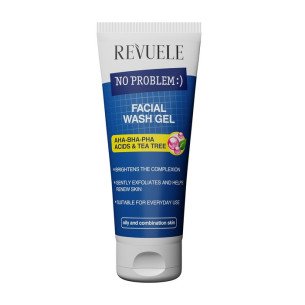 Revuele No Problem Измивен гел за лице с чаено дърво и AHA/BHA/PHA киселини